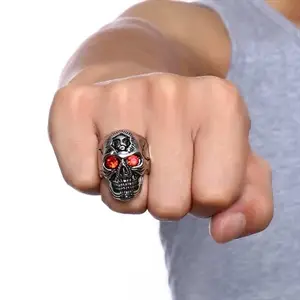 Red eye skull - Bikerring