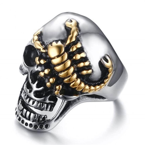 Skull Skorpion Ring