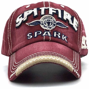 "Spittfire" cap i rød