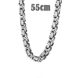 Big Hawn halskæde i mat stål 55cm / 7mm