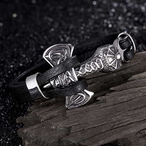 Thors-hammer armbånd steel