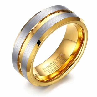 Tungstenring guld