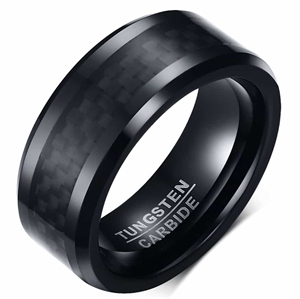 Sort tungstenring