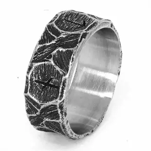 Old Viking / Ring i rustfri stål 