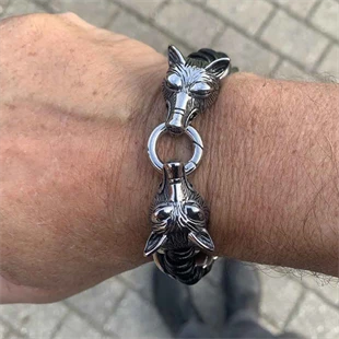 Armbånd ulvehoved